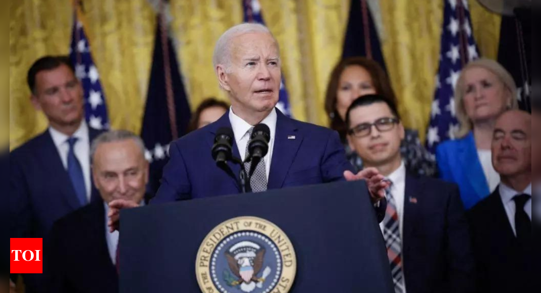 In latest gaffe, Biden calls himself 'first black woman to serve with black president' – Times of India