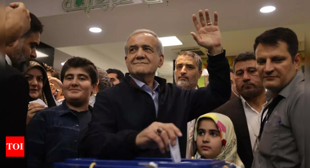 Reformist Pezeshkian wins Iran's presidential runoff election, besting hard-liner Jalili - Times of India