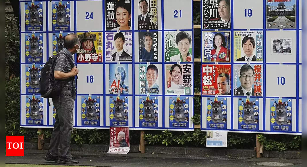 Women fight Tokyo election in male-dominated Japan – Times of India