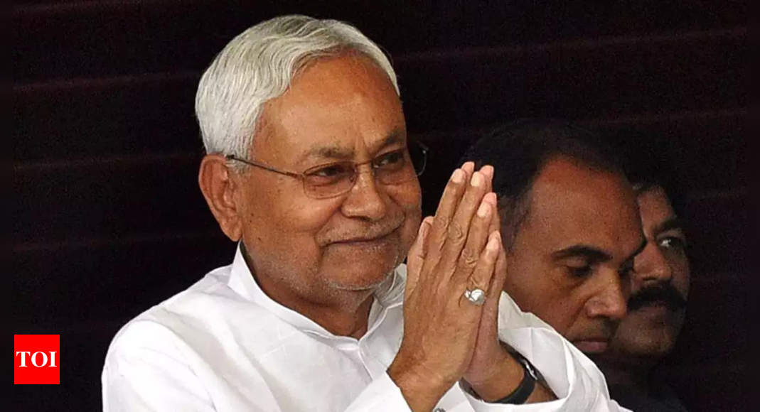 Bihar CM Nitish Kumar conducts aerial survey in three districts as water level rises in several rivers in Bihar | India News