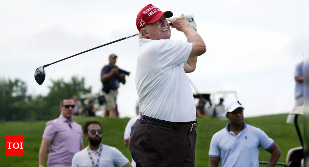 Donald Trump challenges 'crooked' Biden for golf battle with $1 million charity bet – Times of India