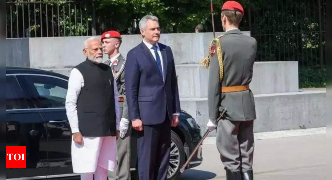 PM Modi lauds India-Austria friendship, shares video showcasing his recent Vienna visit | India News – Times of India