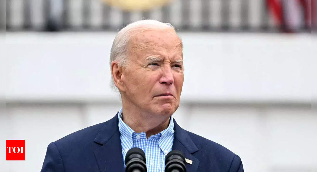 US President Joe Biden tests positive for Covid-19 while campaigning in Las Vegas, has 'mild symptoms' - Times of India