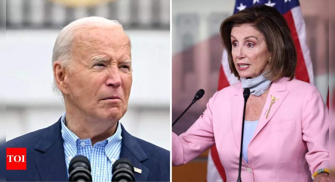 Nancy Pelosi told Biden that he could destroy Democrats' chances of winning: Report – Times of India