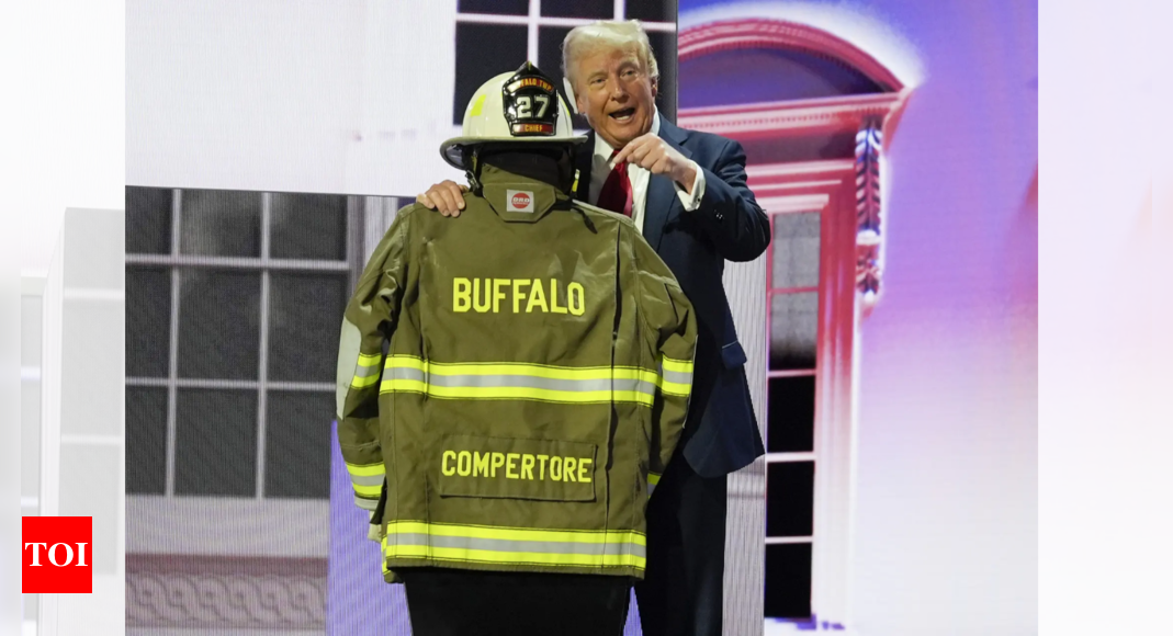 Why Trump shooting victim Corey Comperatore's name was misspelt on firefighter uniform at RNC – Times of India