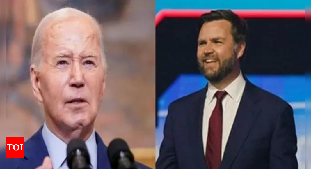 'If Biden doesn't have cognitive function ...': JD Vance - Times of India