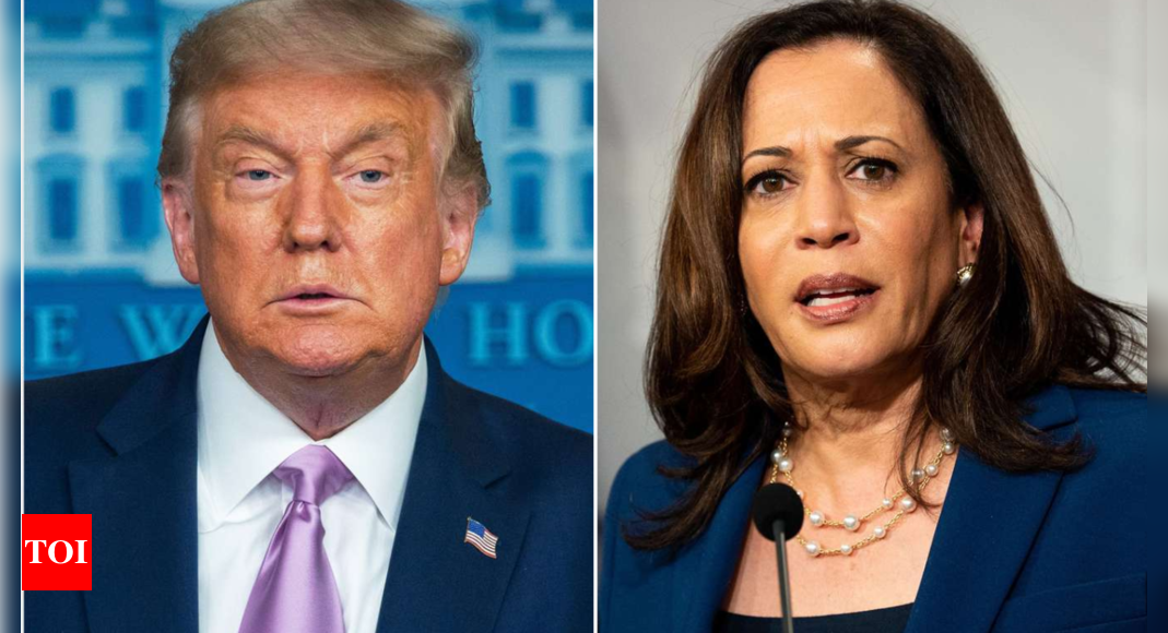 US elections: Joe Biden exit sets stage for Donald Trump v Kamala Harris - Times of India