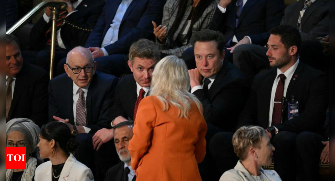 Elon Musk sits in Netanyahu's private box while Congress members boycott - Times of India