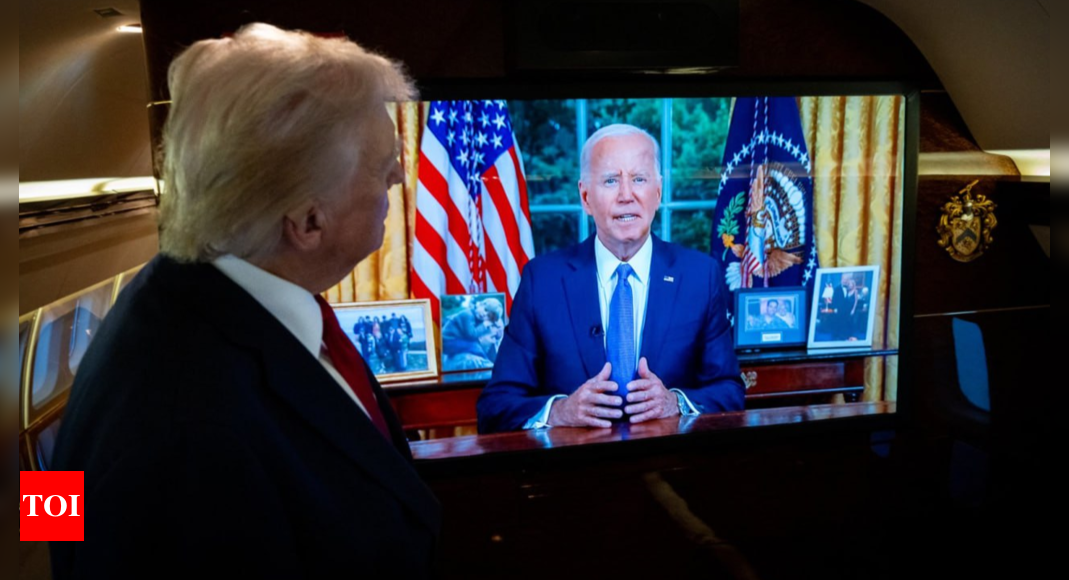 'Barely understandable': Donald Trump reacts to US President Joe Biden’s Oval Office speech – Times of India