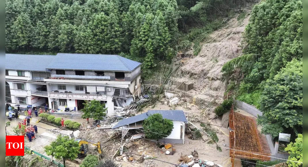 Several killed, injured in rain-triggered landslide in China - Times of India