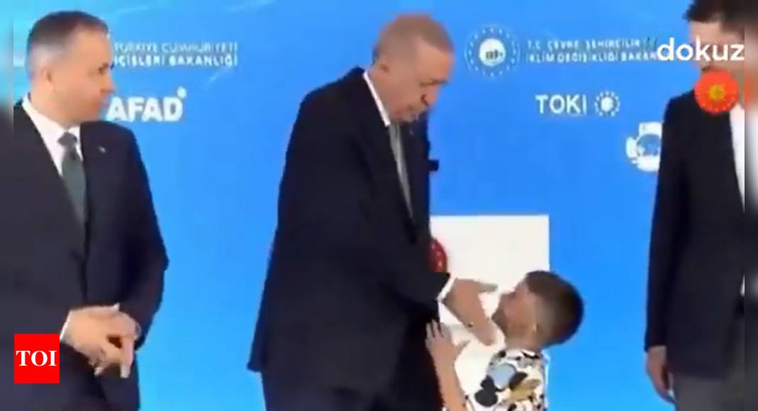 Did Turkey president Erdogan 'slap' child for not kissing his hand? Viral video sparks debate – Times of India