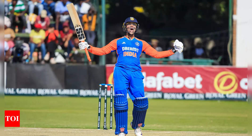 2nd T20I: Ton-up Abhishek Sharma stars as India hammer Zimbabwe for series-levelling win | Cricket News - Times of India