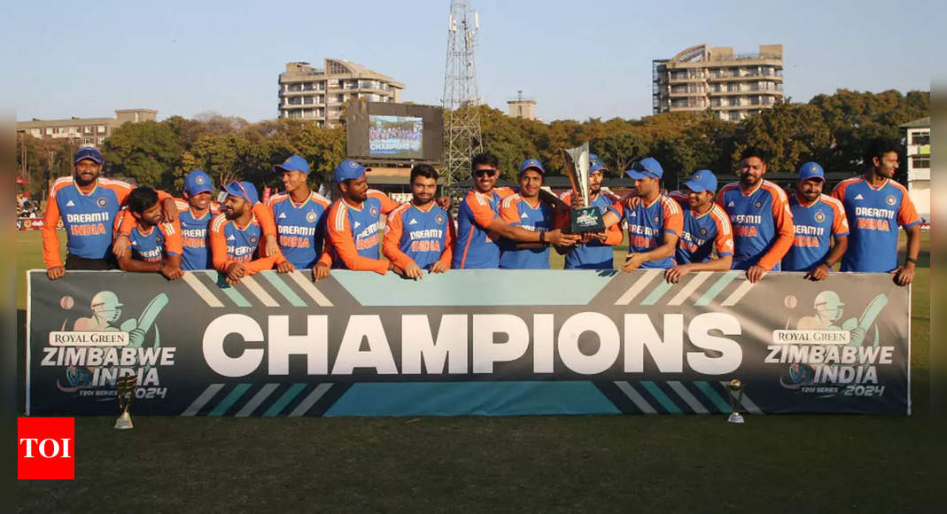 5th T20I: Samson, Mukesh shine as India beat Zimbabwe by 42 runs to clinch series 4-1 | Cricket News – Times of India