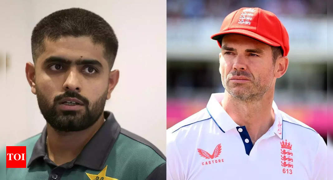 Babar Azam hilariously trolled for ‘gaffe’ in James Anderson's retirement social media post | Cricket News – Times of India