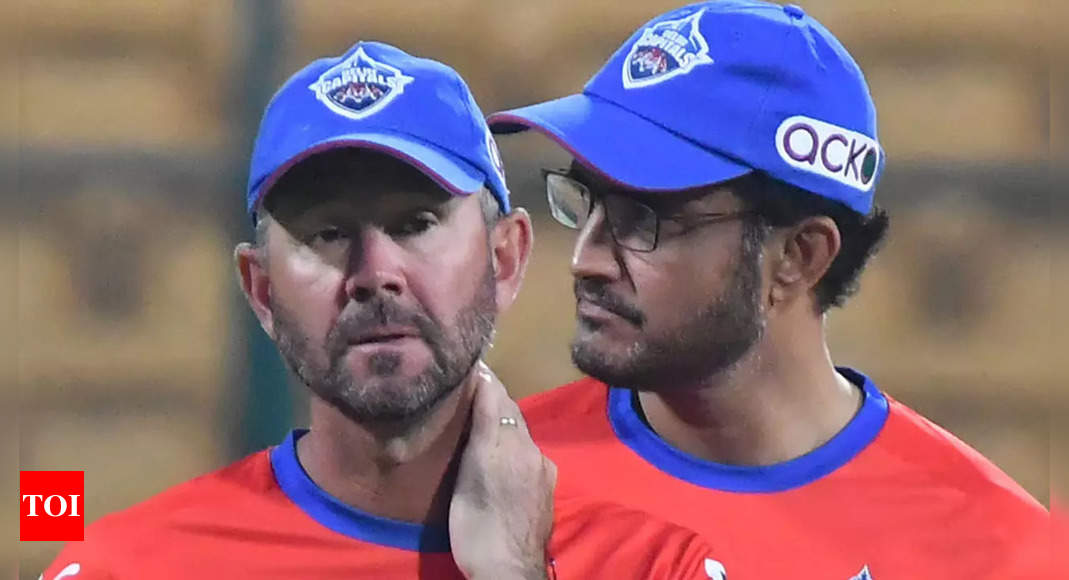 Delhi Capitals remove Ricky Ponting from head coach's post, Sourav Ganguly could assume new role | Cricket News – Times of India