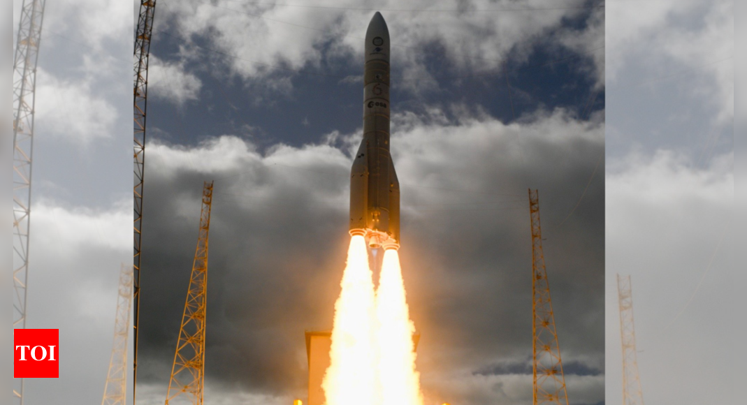 ‘It’s a historic day …’: Europe celebrates successful Ariane 6 launch after four-year delay