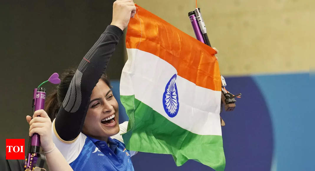 Manu Bhaker wins bronze for India's first medal at Paris Olympics, ends 12-year wait for shooting | Paris Olympics 2024 News – Times of India