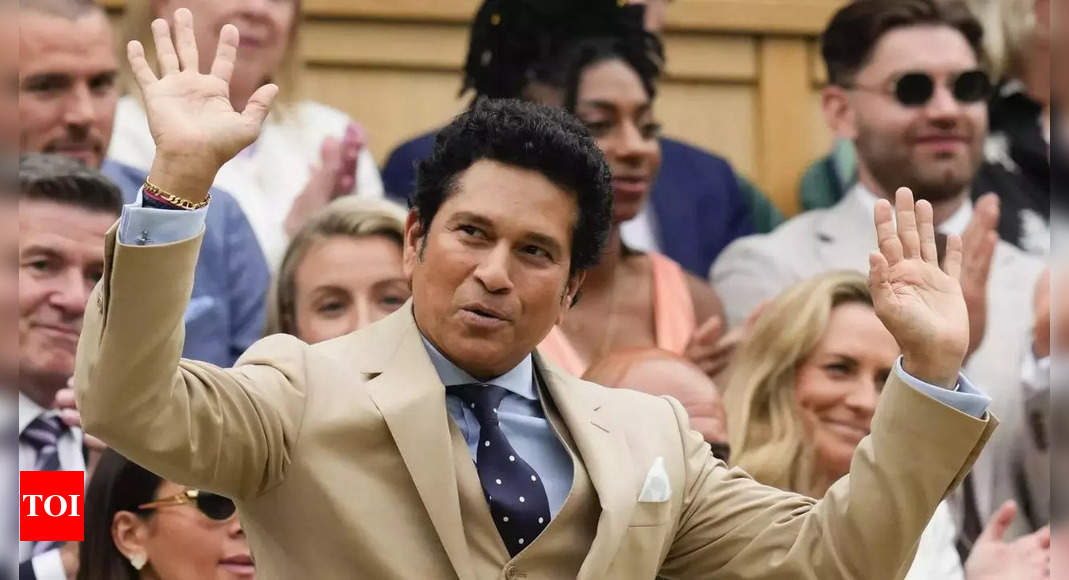 'Please welcome, Sachin Tendulkar': Wimbledon Centre Court erupts in applause for cricket icon. Watch | Tennis News - Times of India