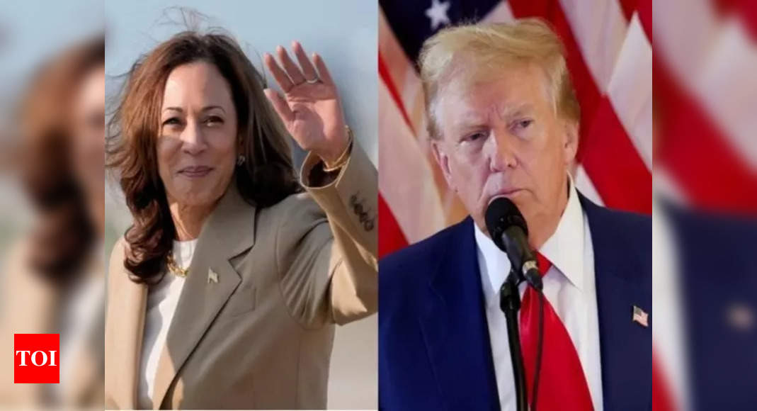 US elections: New poll shows Kamala Harris gains momentum in tightening race against Donald Trump – Times of India