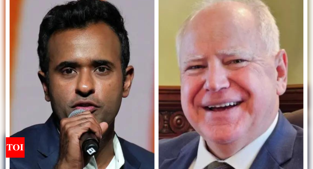 Vivek Ramaswamy's prediction about Tim Walz: '...a year from now' - Times of India