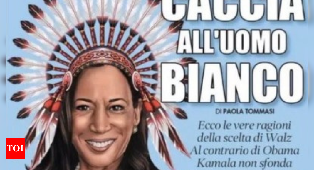 Italy's newspaper depicts Kamala Harris as 'Red Indian', defends action - Times of India