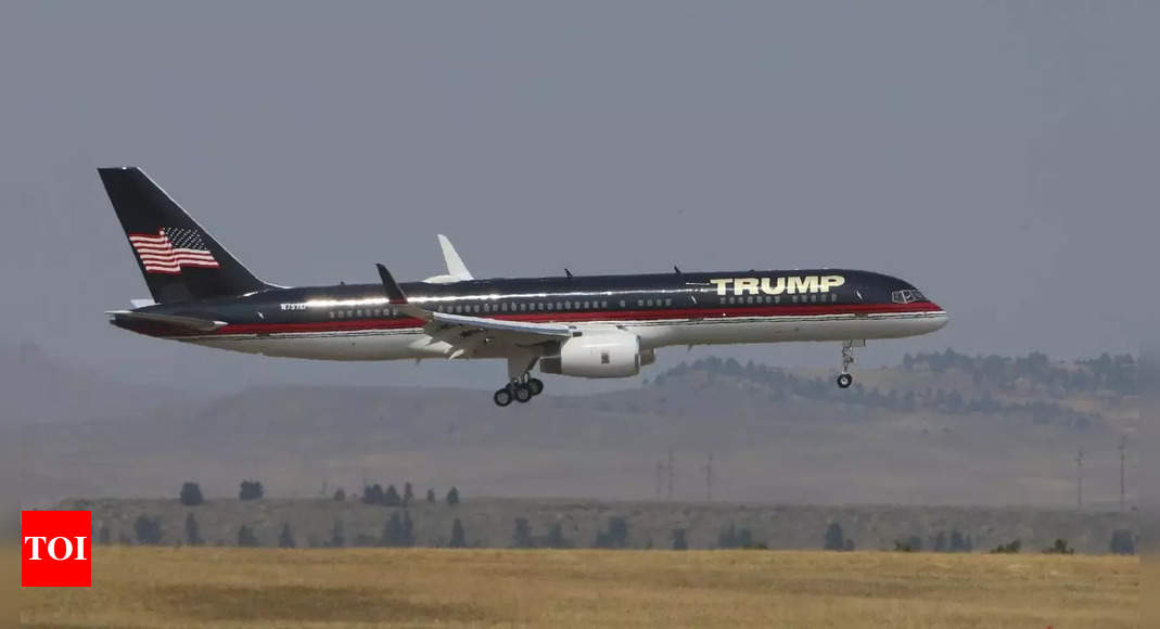 Trump plane heading to Montana rally was diverted but landed safely nearby, airport staff says - Times of India