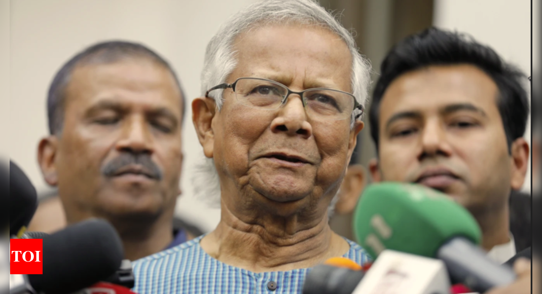 Bangladesh interim govt takes shape, 27 portfolios with Yunus – Times of India