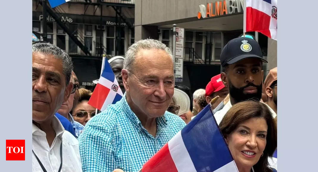 Senator Chuck Schumer labelled 'scumbag' at Dominican day parade in US; watch - Times of India