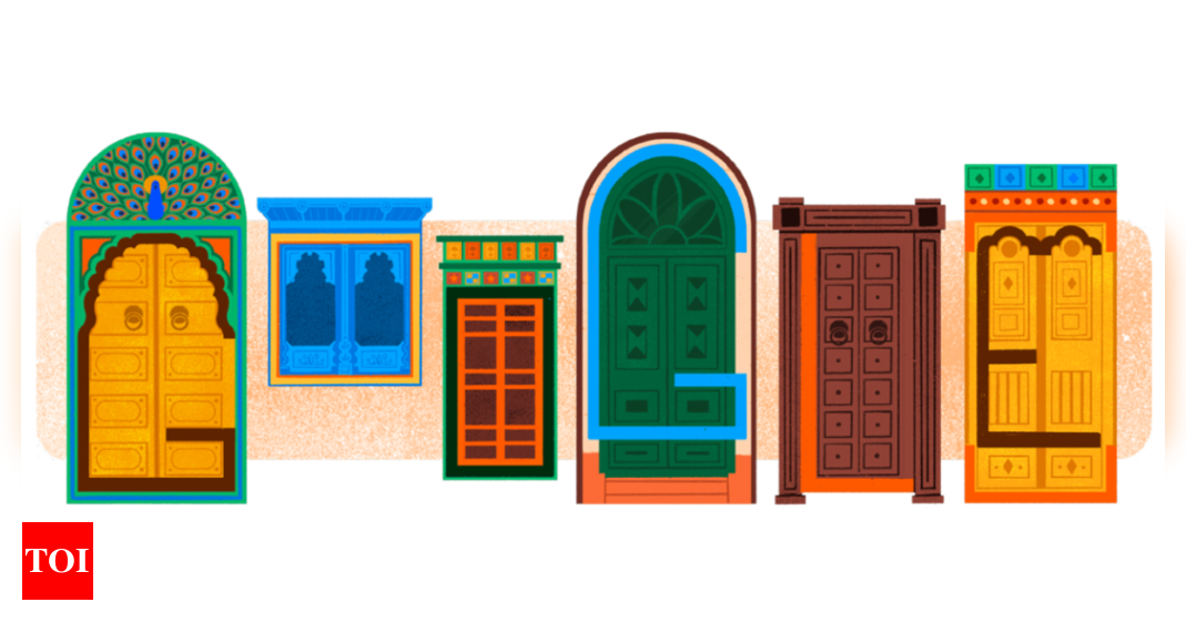 Google celebrates India's 78th Independence Day with ‘Architectural’ themed Doodle | India News - Times of India