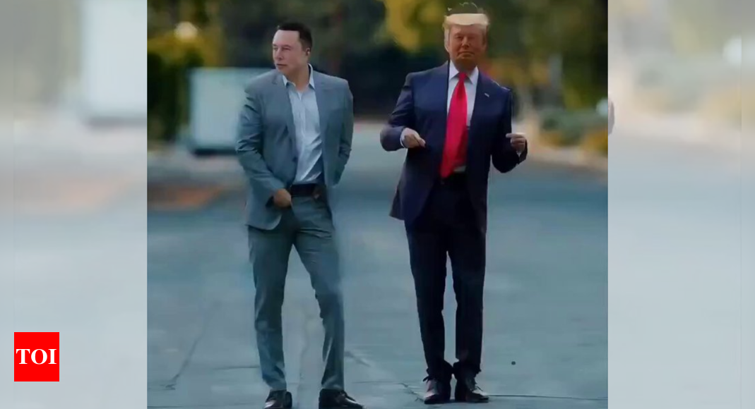 'Haters will say … ': Elon Musk shares AI video of himself and Trump dancing to 'Staying alive' – Times of India