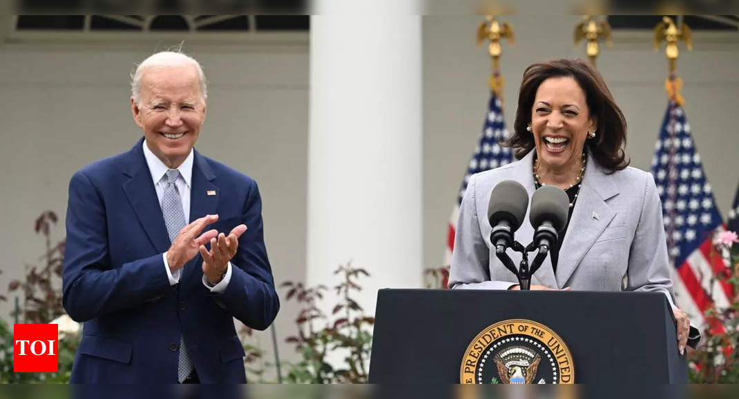 US elections: Is Kamala Harris trying to distance herself from Biden? Critics call campaign 'fake' - Times of India