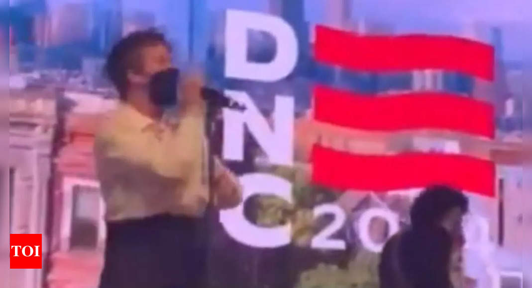 Pro-Palestine protester disrupts DNC delegate party at Navy Pier - Times of India