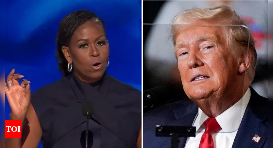 Michelle Obama takes direct aim at Trump in DNC Speech: 'Who's going to tell him this might be one of those black jobs?’ – Times of India