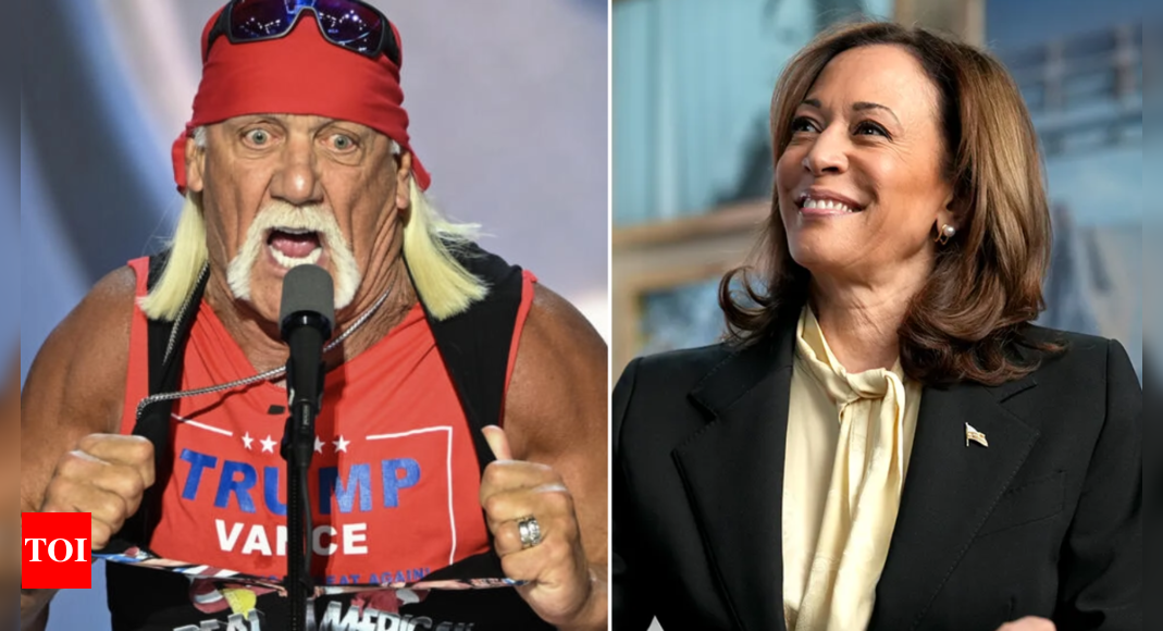 'Is Kamala a chameleon?': Former WWE star Hulk Hogan's racial jabs spark outrage as he suggests 'body-slamming' US presidential contender; watch video - Times of India