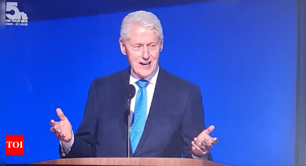 Bill Clinton Health News: Is Bill Clinton ill? Former US president's fragile DNC speech with trembling hands and raspy voice causes concern | World News – Times of India