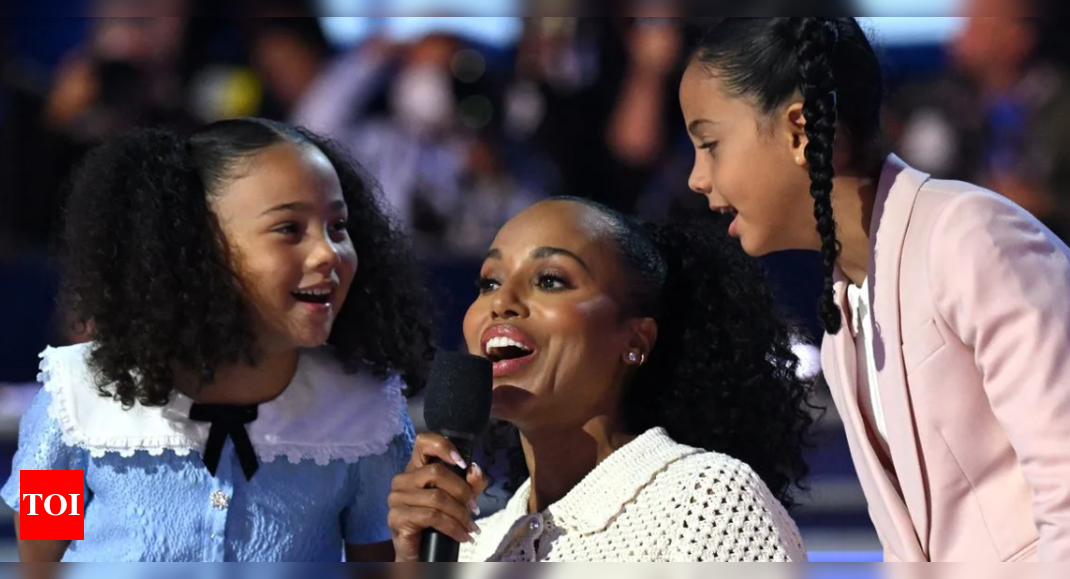 Kamala Harris' nieces teach how to pronounce their aunt's name at DNC: Watch video - Times of India