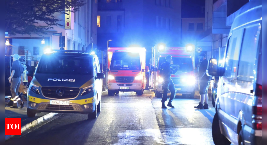 Knife attack at Solingen festival leaves three dead and several wounded – Times of India