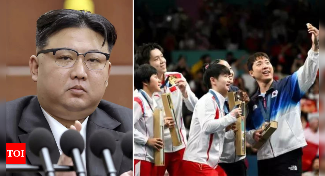 North Korean Olympic medalists under Kim Jong Un’s wrath for ‘unpatriotic’ smiles with South Korean rivals - Times of India