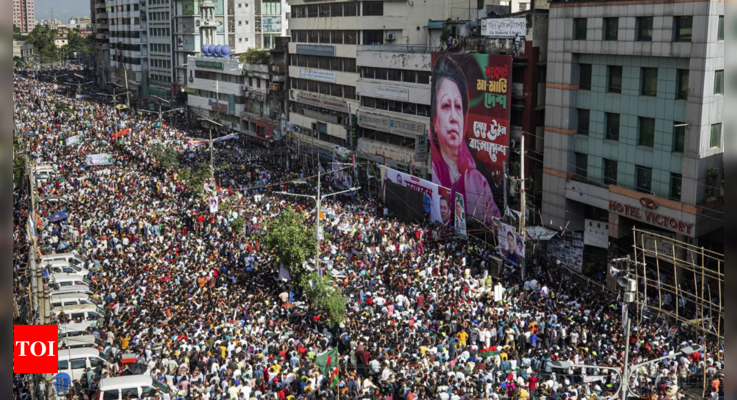 Over 1,000 dead, hundreds blinded in Bangladesh protests against Sheikh Hasina: Interim government - Times of India