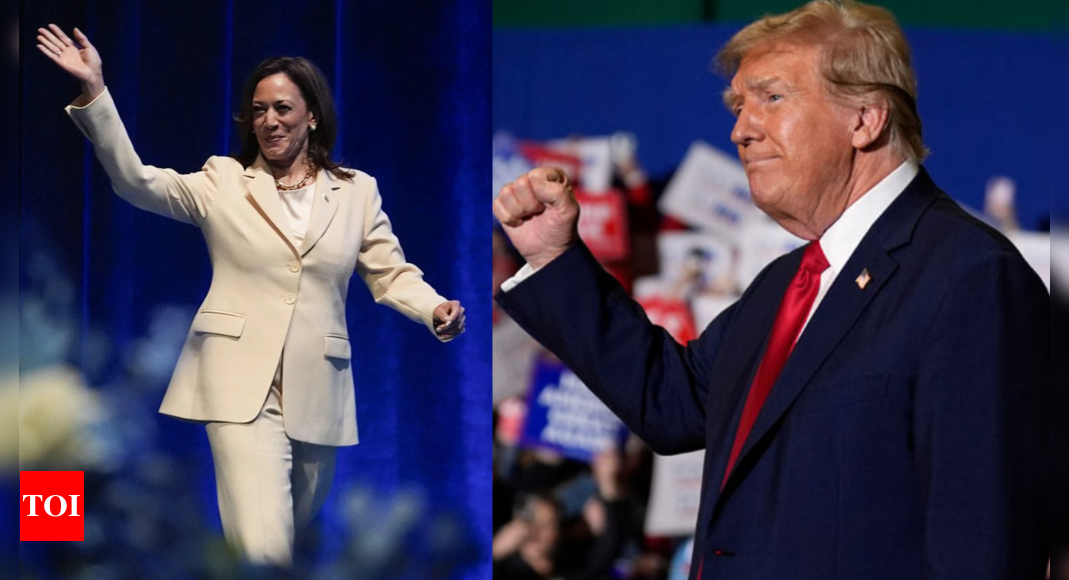 Kamala Harris gains ground: New poll shows shifting dynamics in 2024 US election race against Donald Trump – Times of India