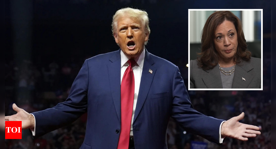 Donald Trump rips Kamala Harris after CNN interview: 'She didn’t look like a leader... Can't see her with Kim Jong-un' - Times of India