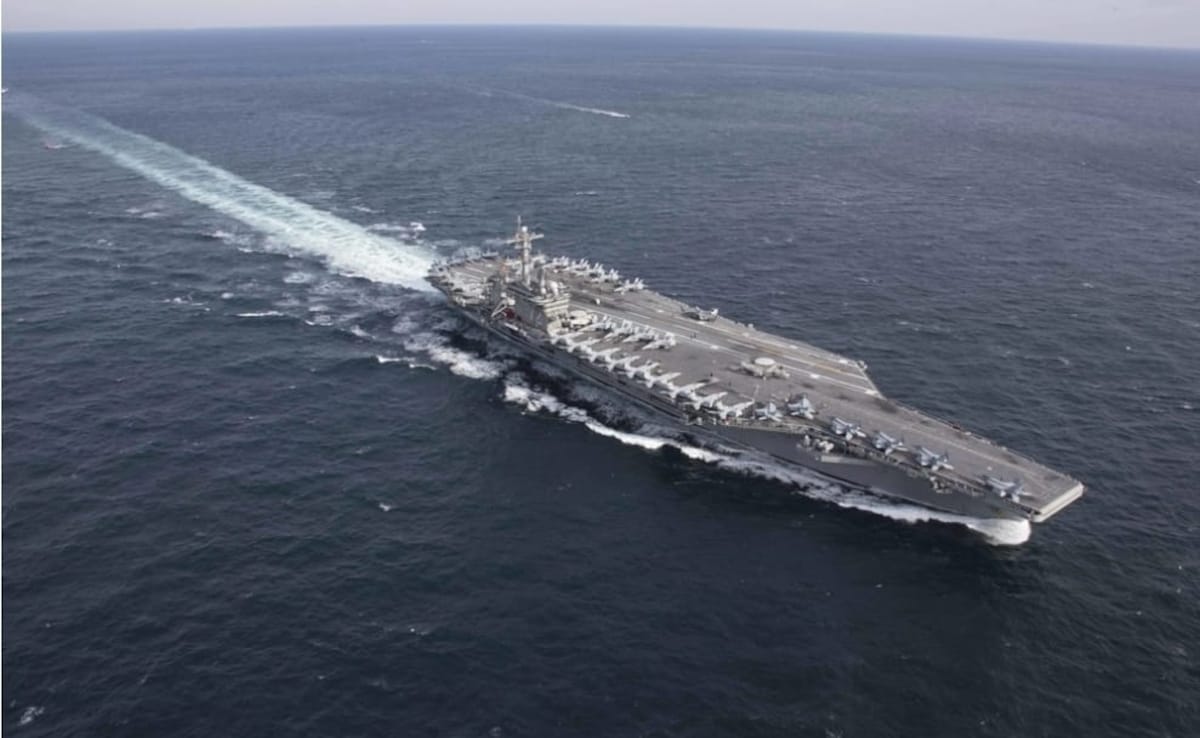 Amid Rising Tensions, US Aircraft Carrier Arrives In Middle East