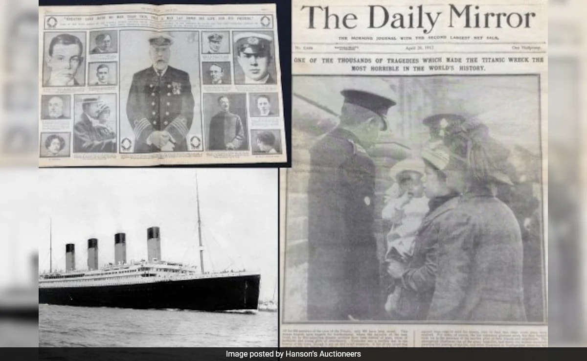 Haunting Titanic Newspaper Discovered In Wardrobe After 112 Years