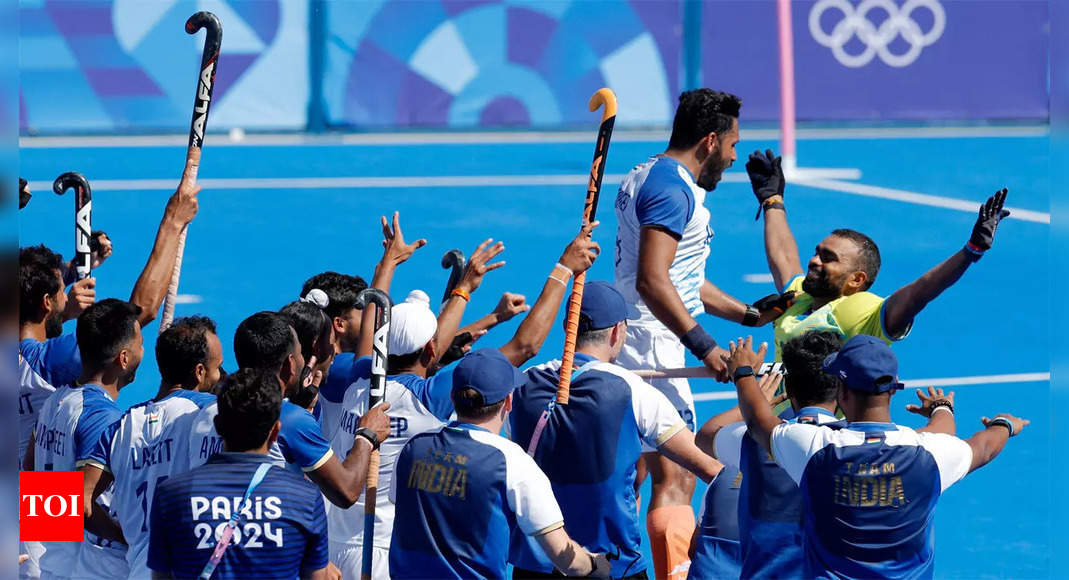 India clinch second consecutive Olympic hockey bronze, beat Spain 2-1 in third-place play-off | Paris Olympics 2024 News – Times of India