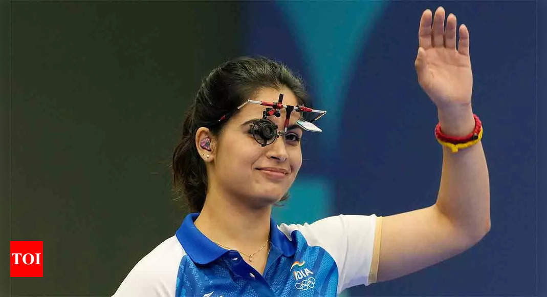 Manu Bhaker finishes fourth in 25m pistol final at Paris Olympics | Paris Olympics 2024 News - Times of India