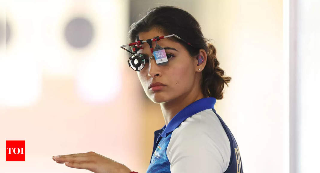 Manu Bhaker qualifies for 25m pistol final in second position at Olympics | Paris Olympics 2024 News – Times of India