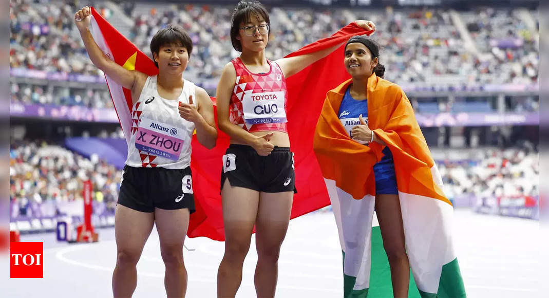 Preethi Pal wins bronze in women's T35 100m event at Paris Paralympics | Paris Paralympics News – Times of India