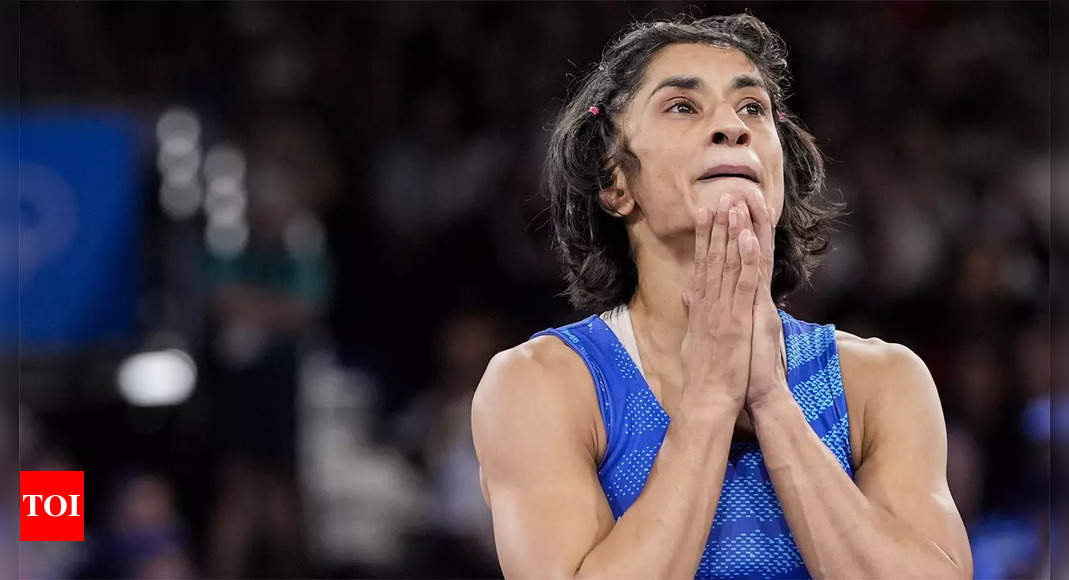 Vinesh Phogat hospitalised after disqualification from Paris Olympics: Reports | Paris Olympics 2024 News – Times of India