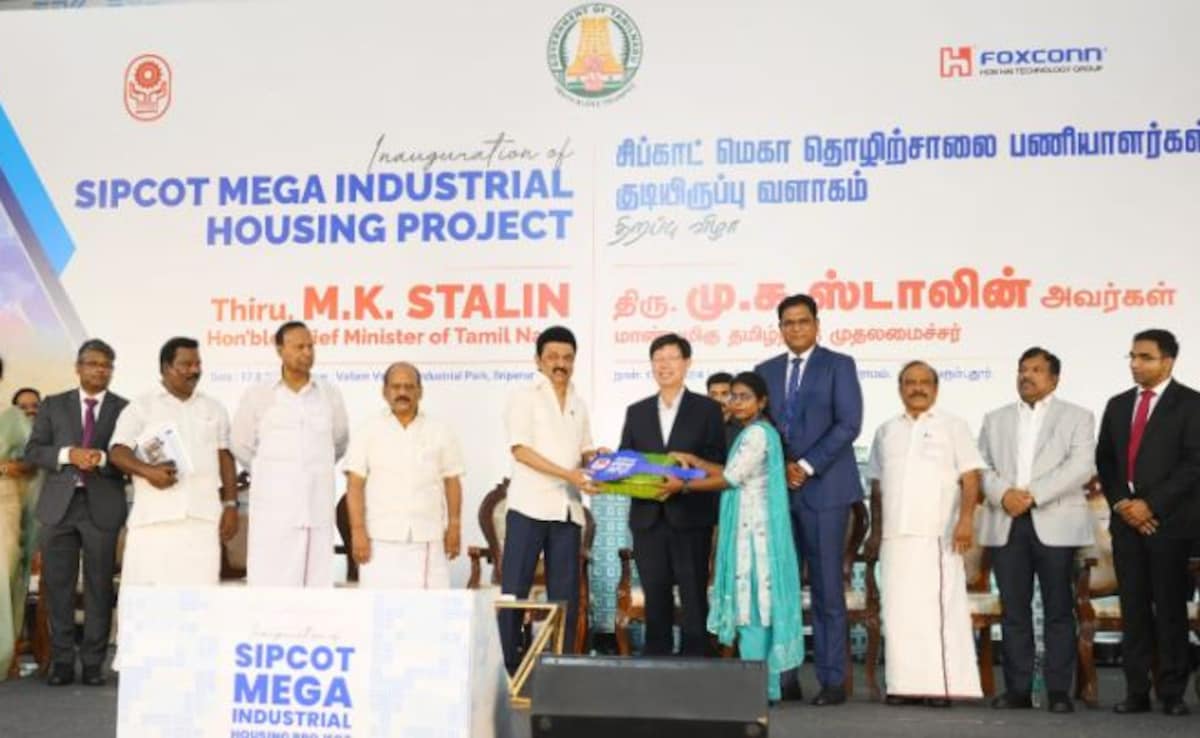 MK Stalin Unveils Mega Industrial Housing For 18,000 Foxconn Women Workers