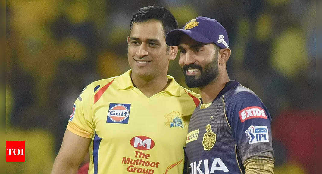 'Bhai log, bada galti ho gaya': Dinesh Karthik admits to 'blunder', apologizes for omitting MS Dhoni in his all-time India XI | Cricket News - Times of India